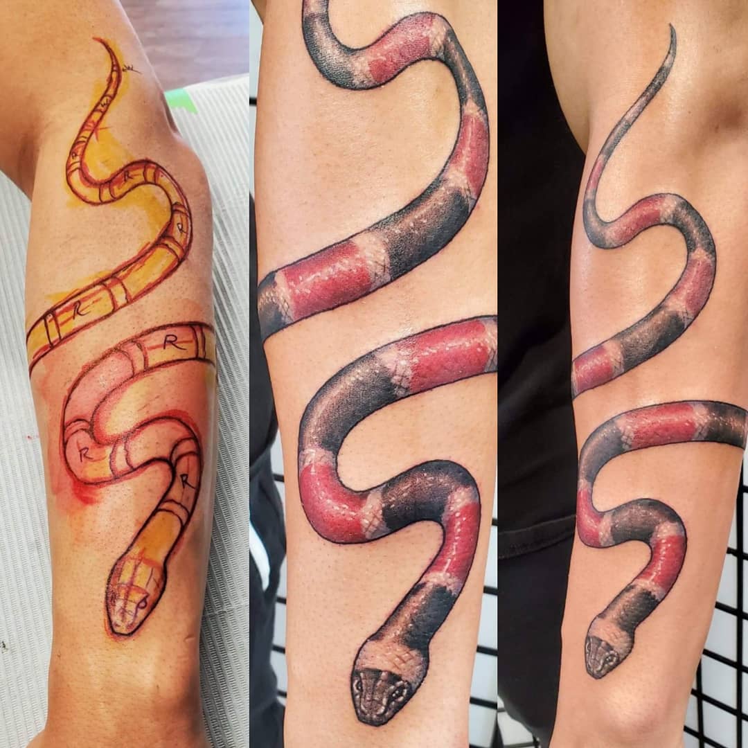 Freehand Coral Snake â€” Clay Walker