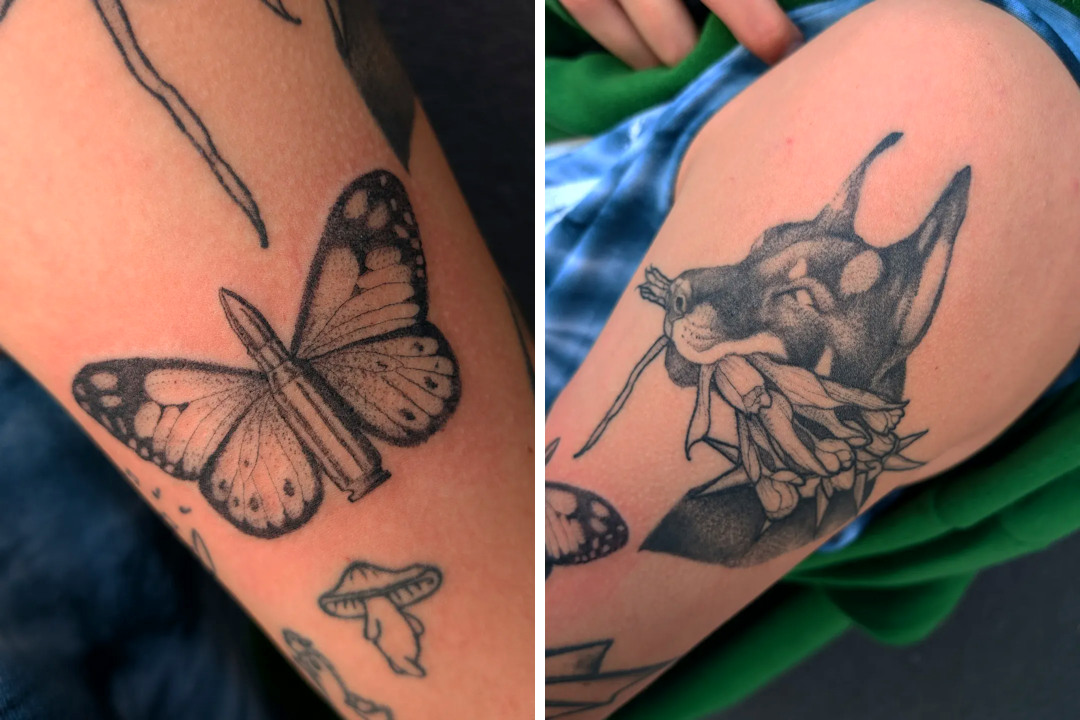 Bullet with Wings, Healed Doberman — Jess Adlaide