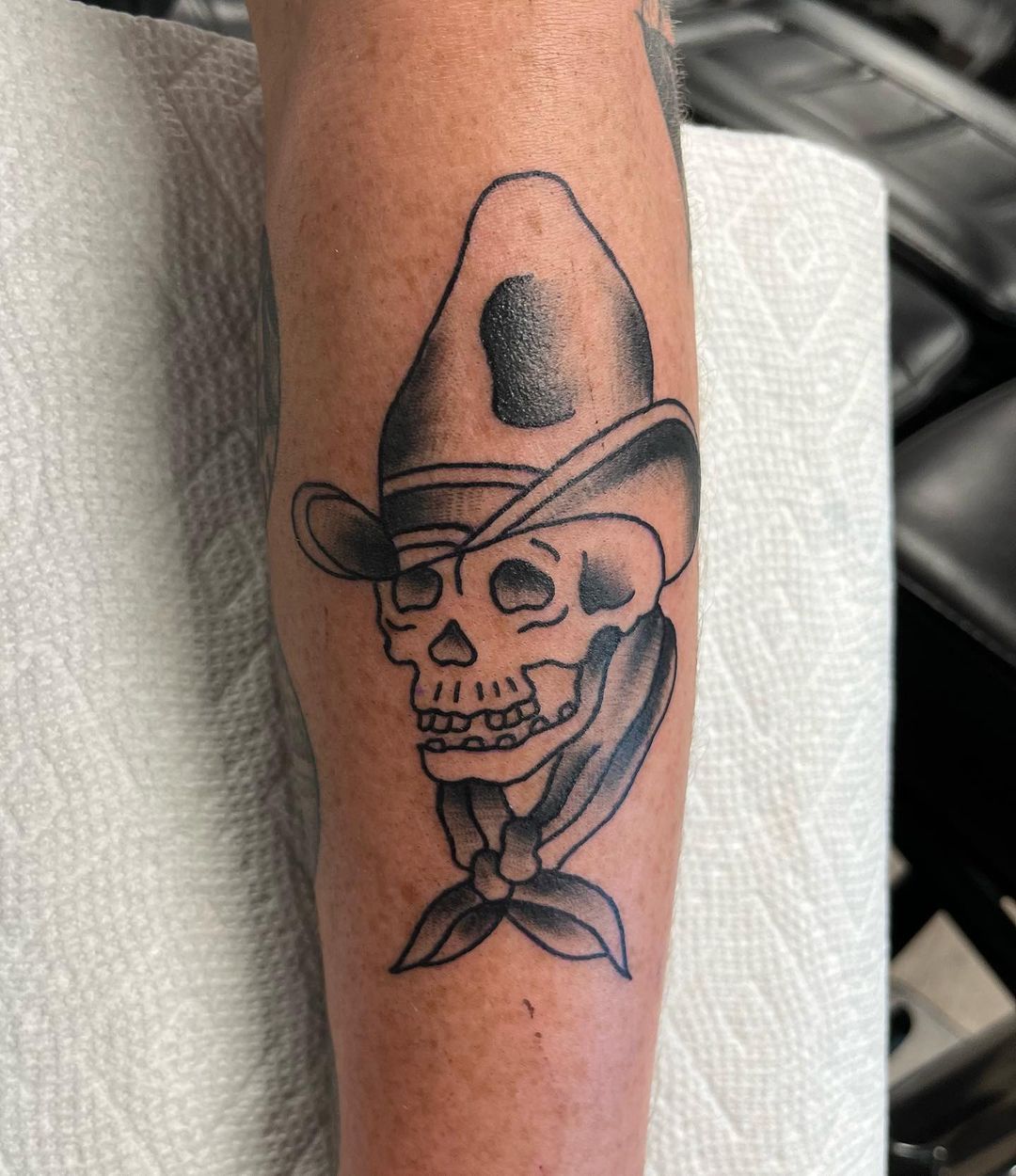 Cowboy Skull Tattoo — Trevor Bigam