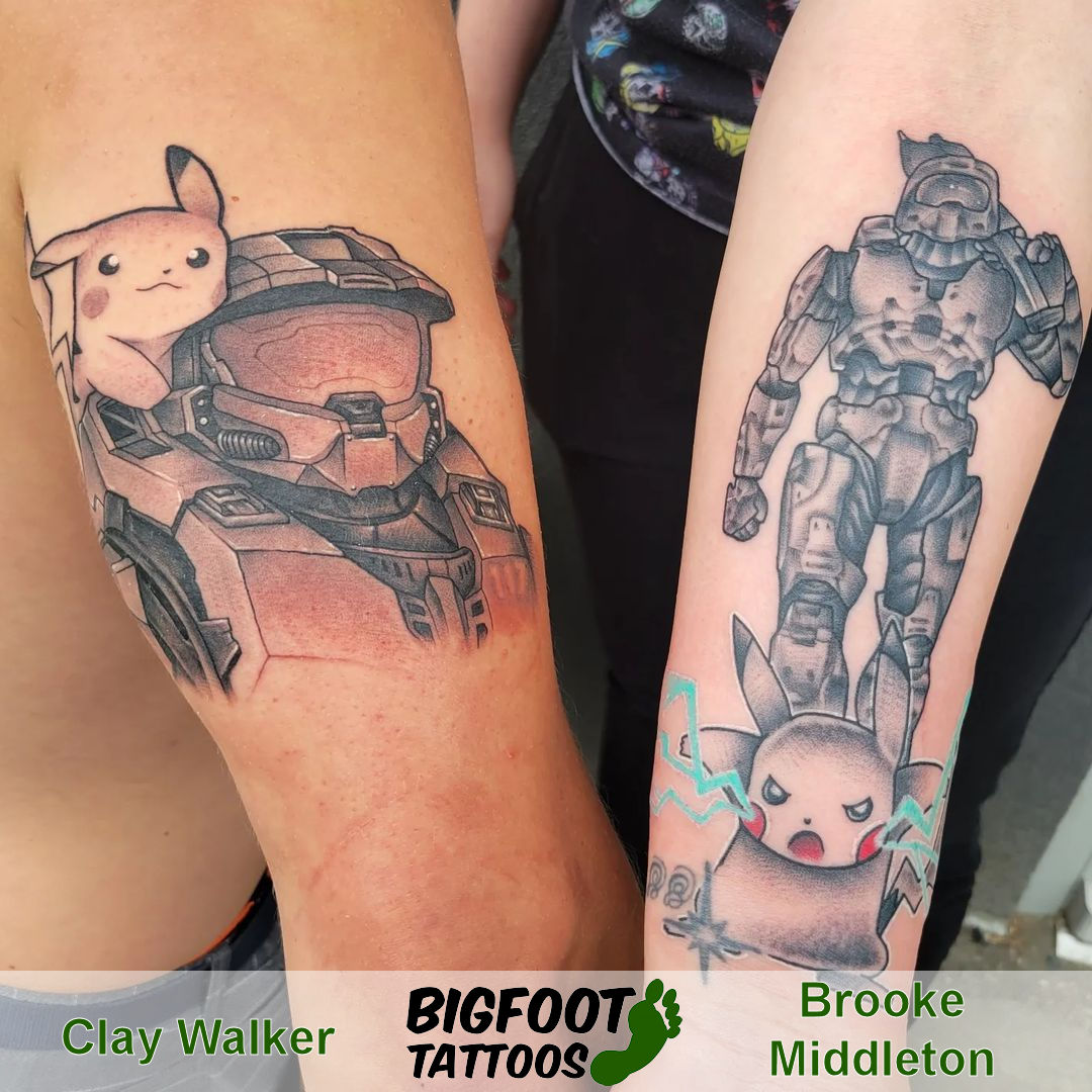 Brother Sister Tattoos — Clay Walker and Brooke Middleton