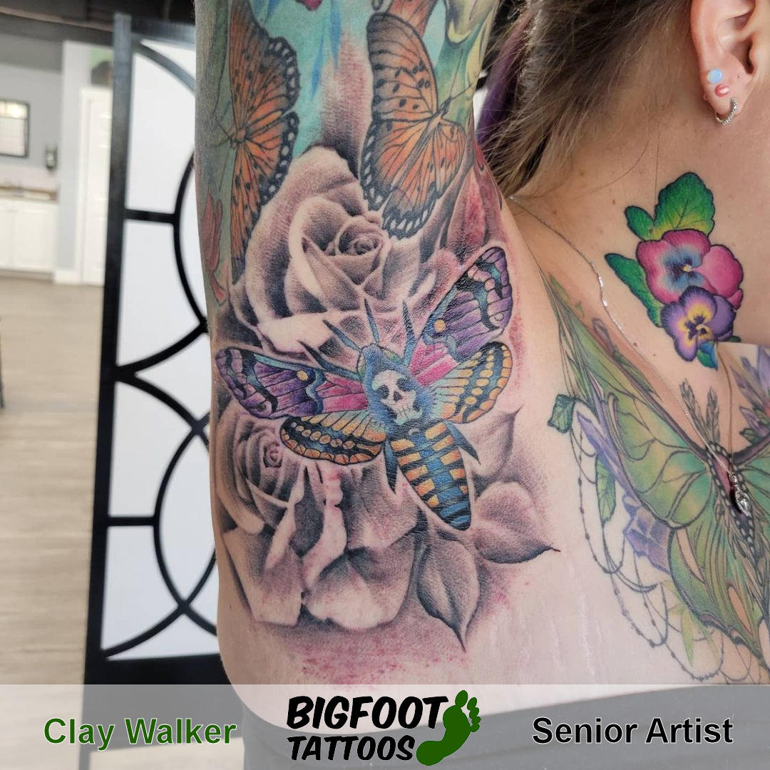 Death Moth Tattoo — Clay Walker