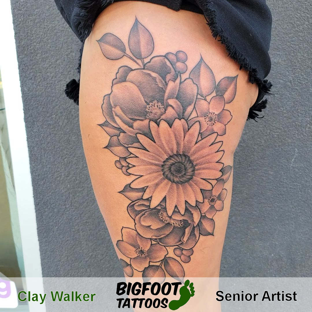 Floral Tattoo for Sun Queen — Clay Walker