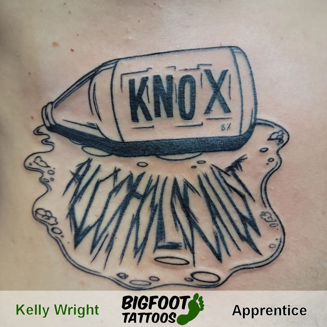 Knox Alcoholocaust Tattoo — Kelly Wright