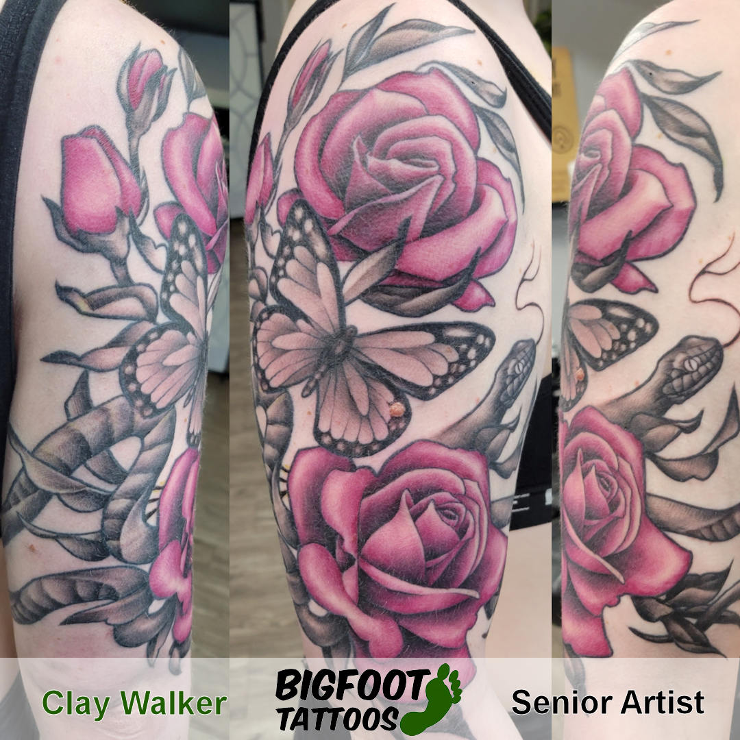 Magenta Flowers, Snakey Wraparound — Clay Walker