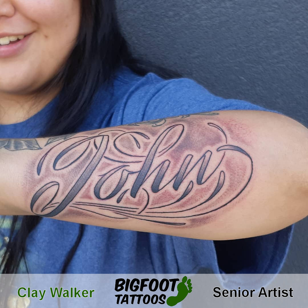 Script Tattoo — Clay Walker