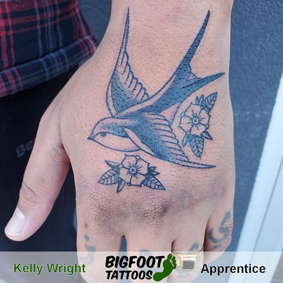 Traditional Hand Tattoo — Kelly Wright