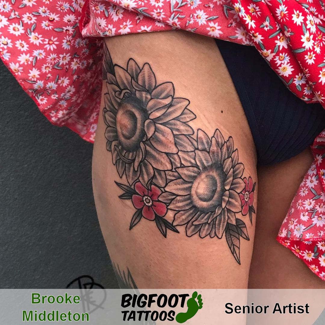 Traditional Sunflower Thigh — Brooke Middleton