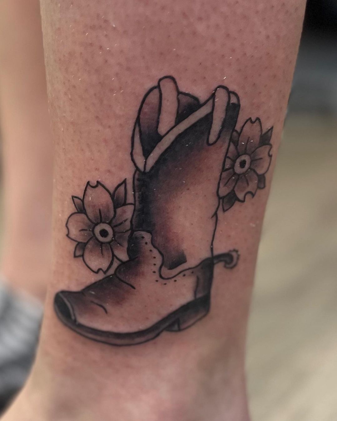 Little Cowboy Boot Tattoo — Trevor Bigam