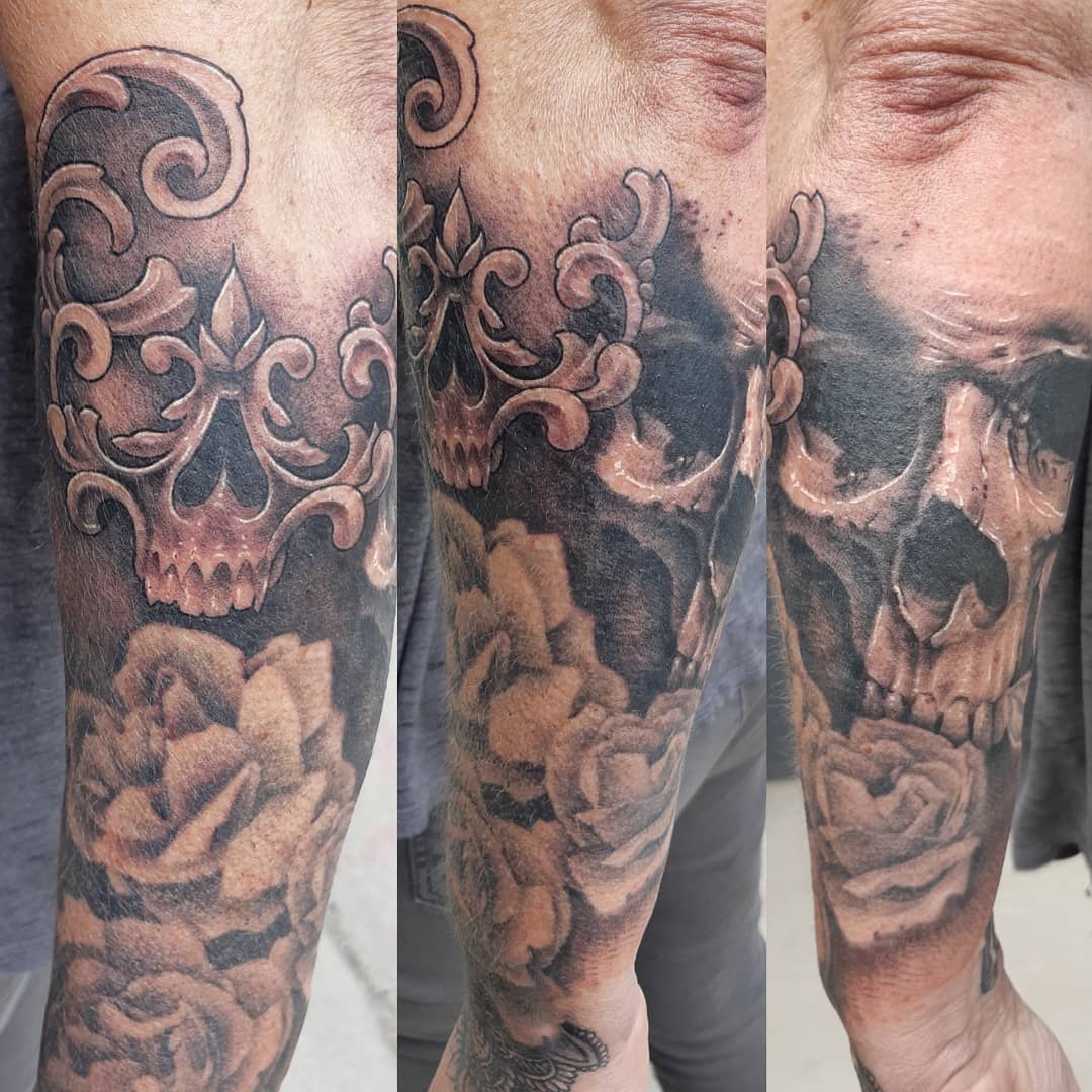 Skull Tattoo — Clay Walker