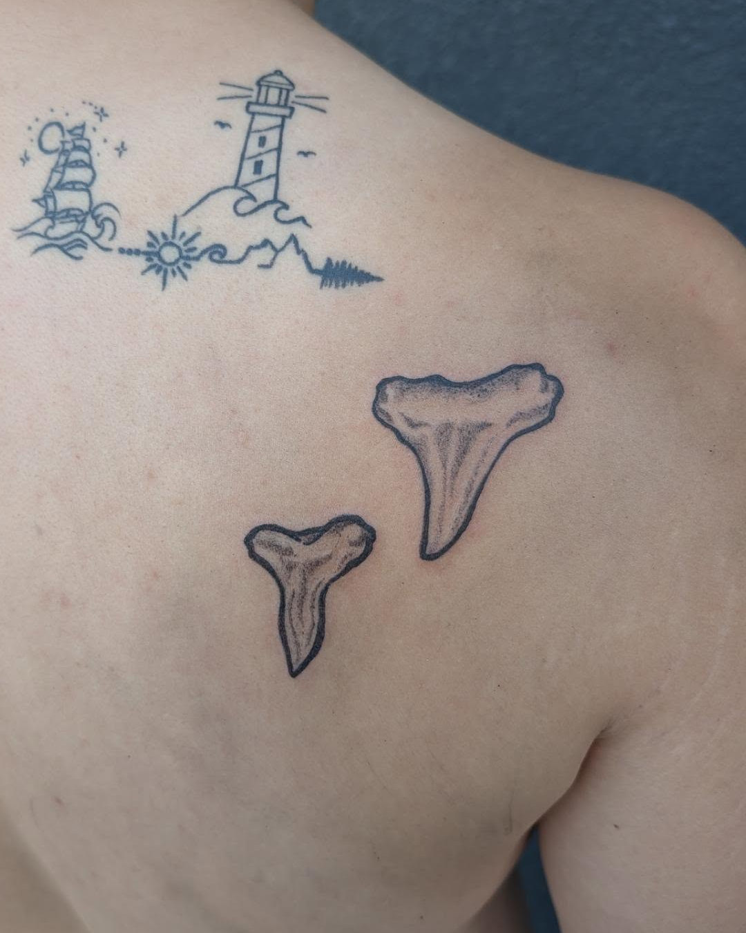 Shark Teeth Tattoo — Danny Cattington