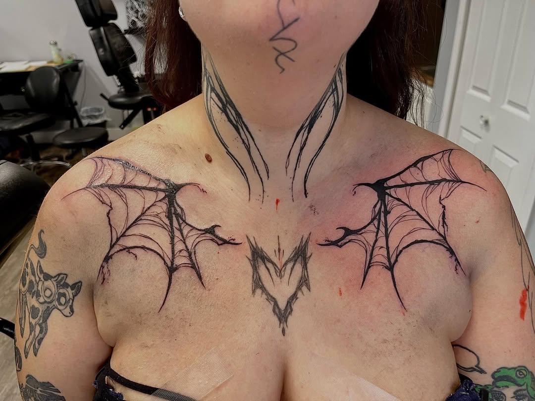 Textured Line Bat Wings — Jenessa Jones