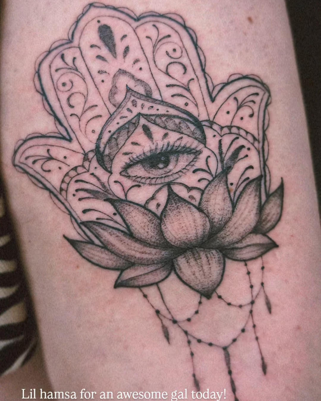 Hamsa Tattoo — Jess Adlaide