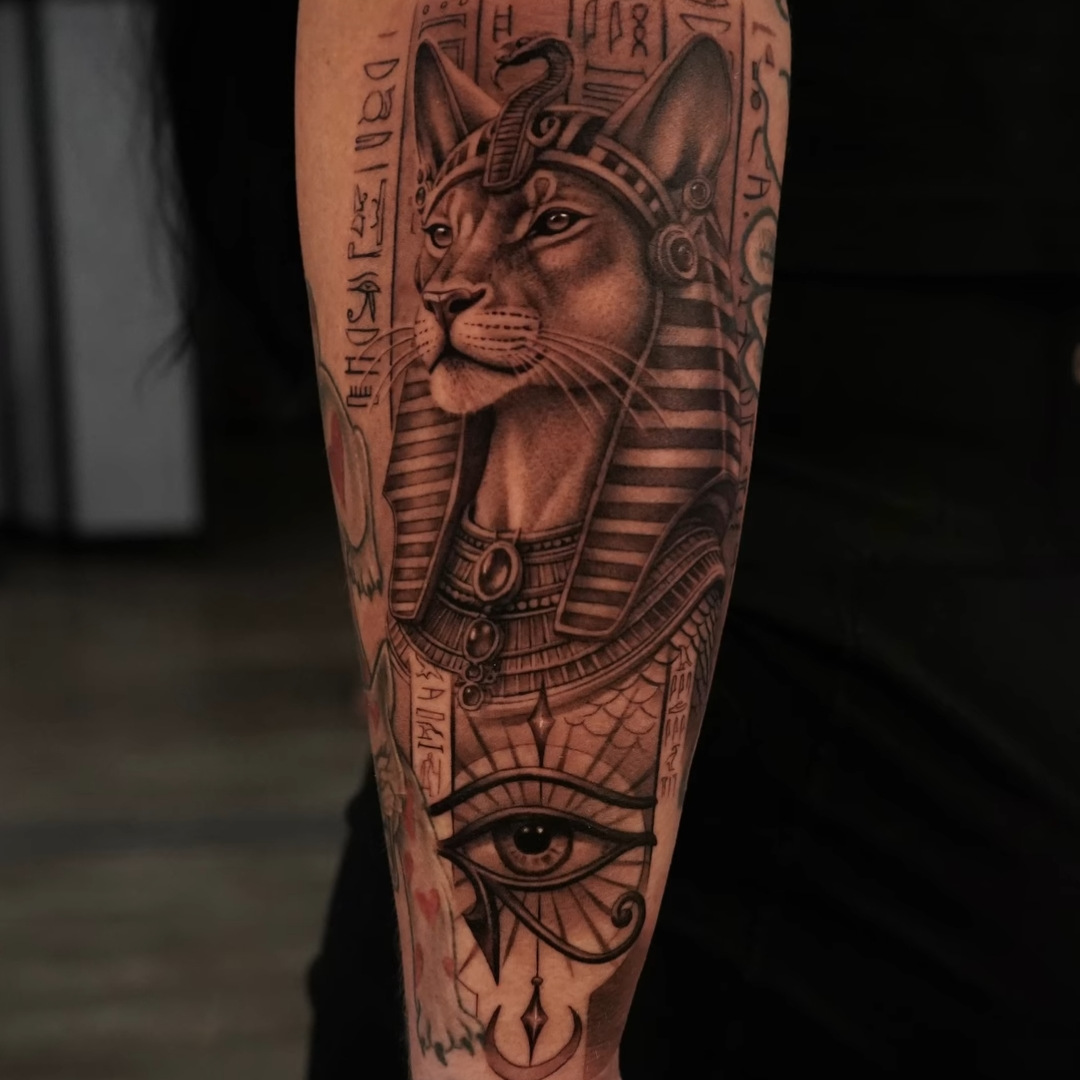 Egyptian Sleeve — Alex Tysiachniy — Guest Artist — Bigfoot Tattoos