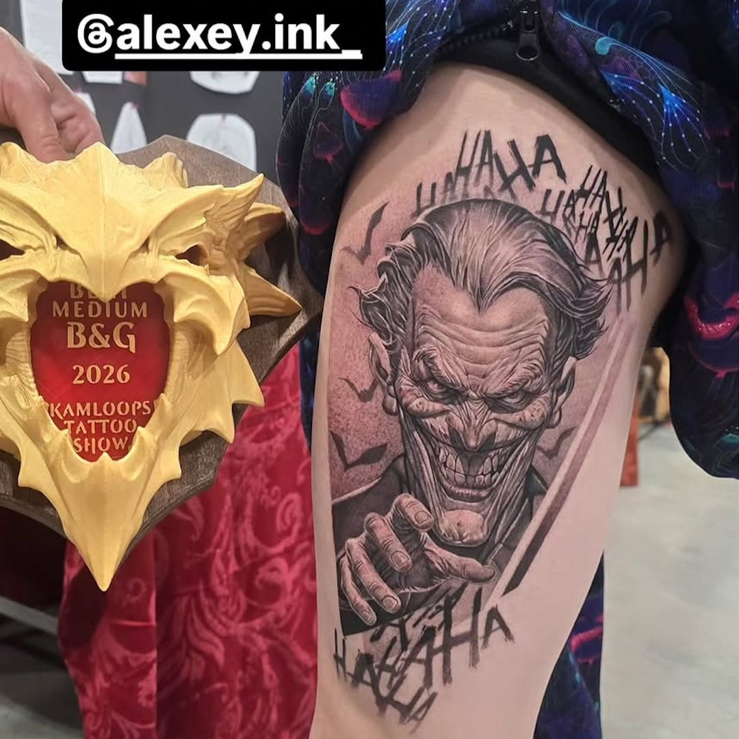 First Place Medium-Black and Grey — Alexey Tysiachnyi — Kamloops Tattoo Show First Place Medium-Black and Grey — Alexey Tysiachnyi — Kamloops Tattoo Show