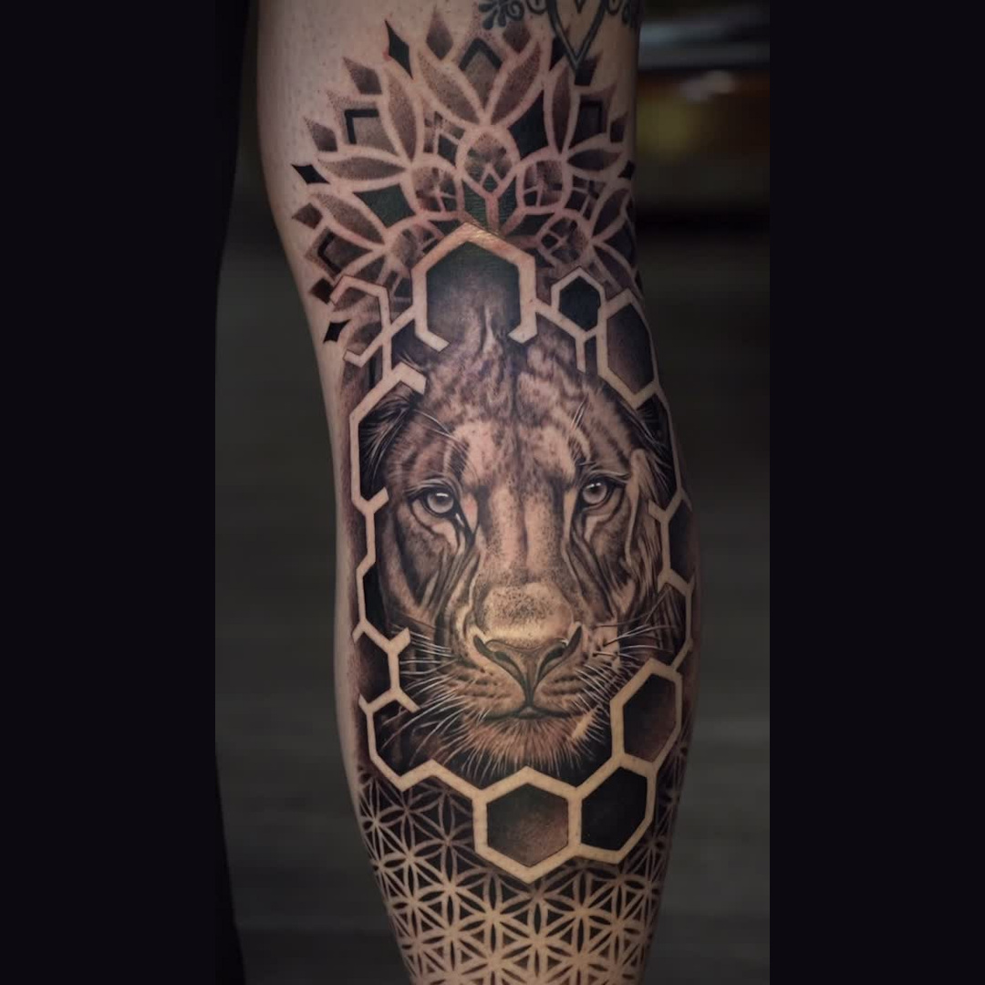 Lion Mandala Geometry Tattoo — Alex Pyankov Lion Mandala Geometry Tattoo — Alex Pyankov