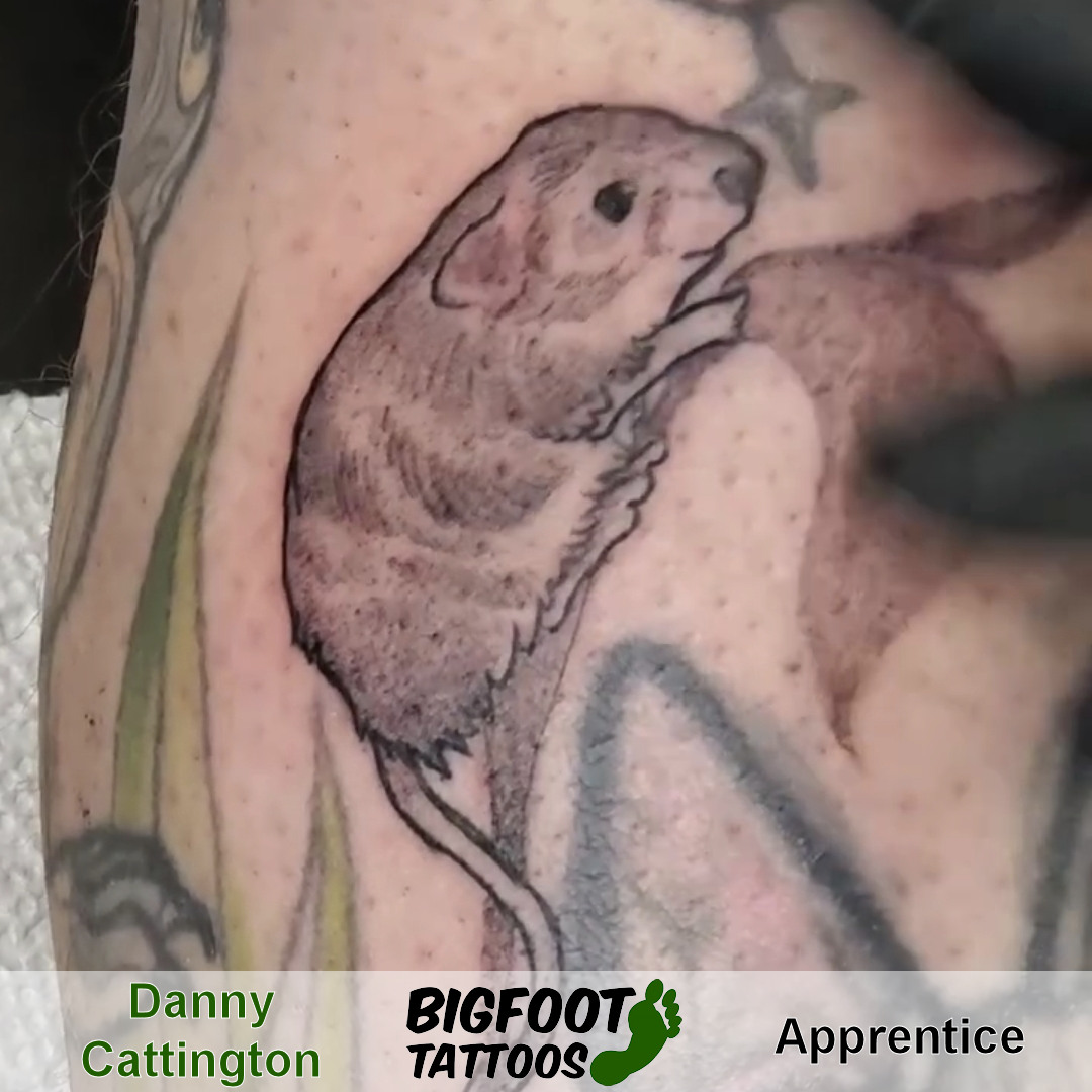 First Tattoo on Human Skin — Danny Cattington