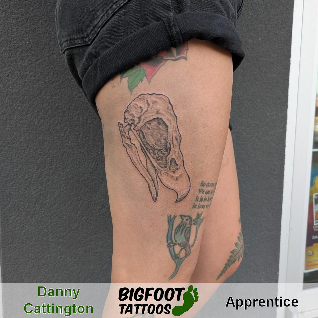 Bird Skull Tattoo — Danny Cattington