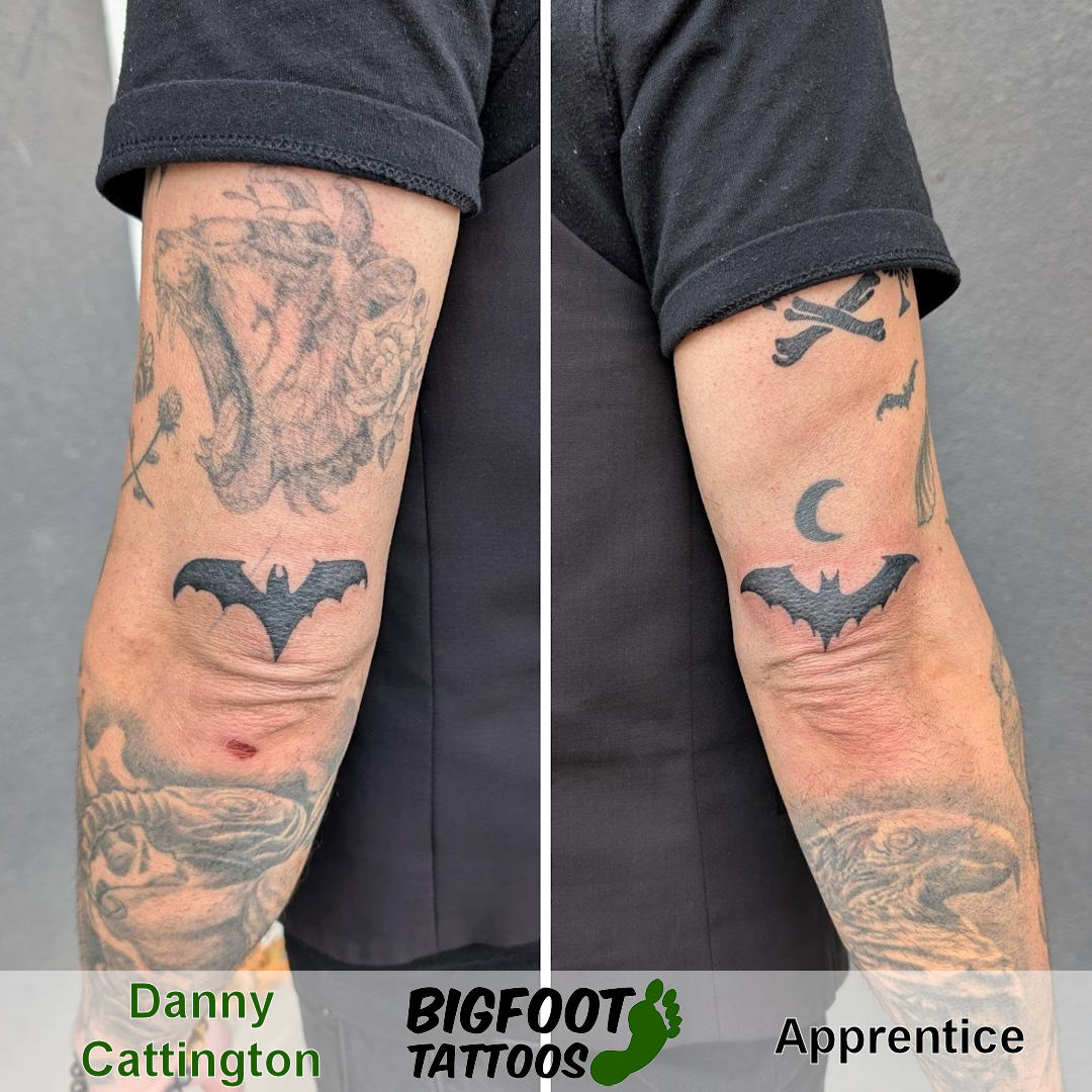 Elbow Bat Tattoos — Danny Cattington
