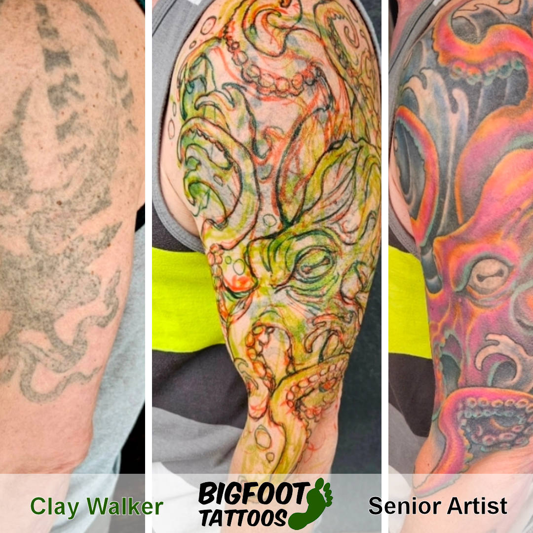 Freehand Octopus Coverup — Clay Walker