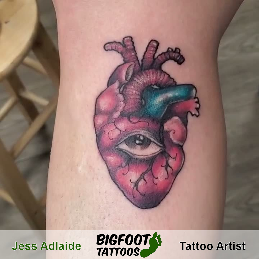 Heart Eye Tattoo — Jess Adlaide