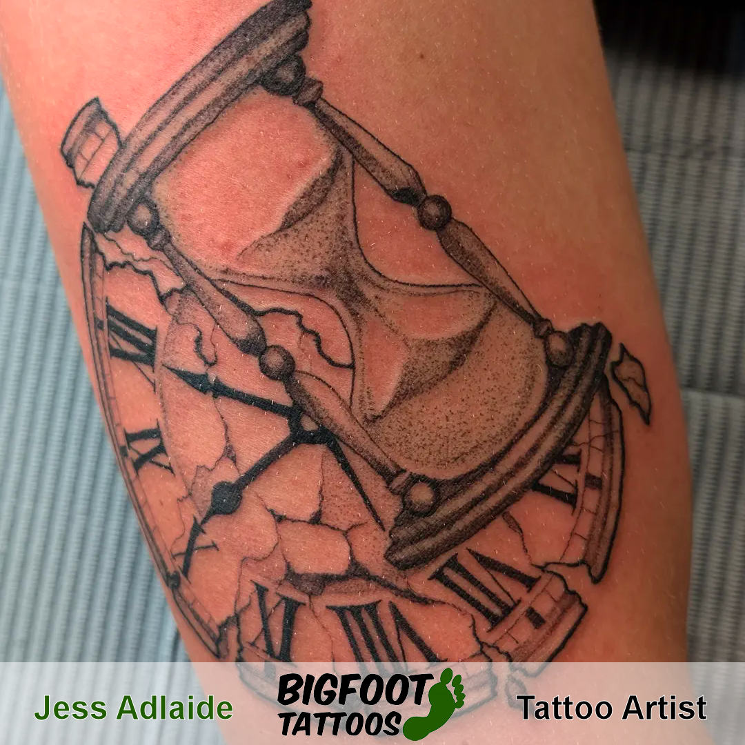 Hourglass Tattoo — Jess Adlaide