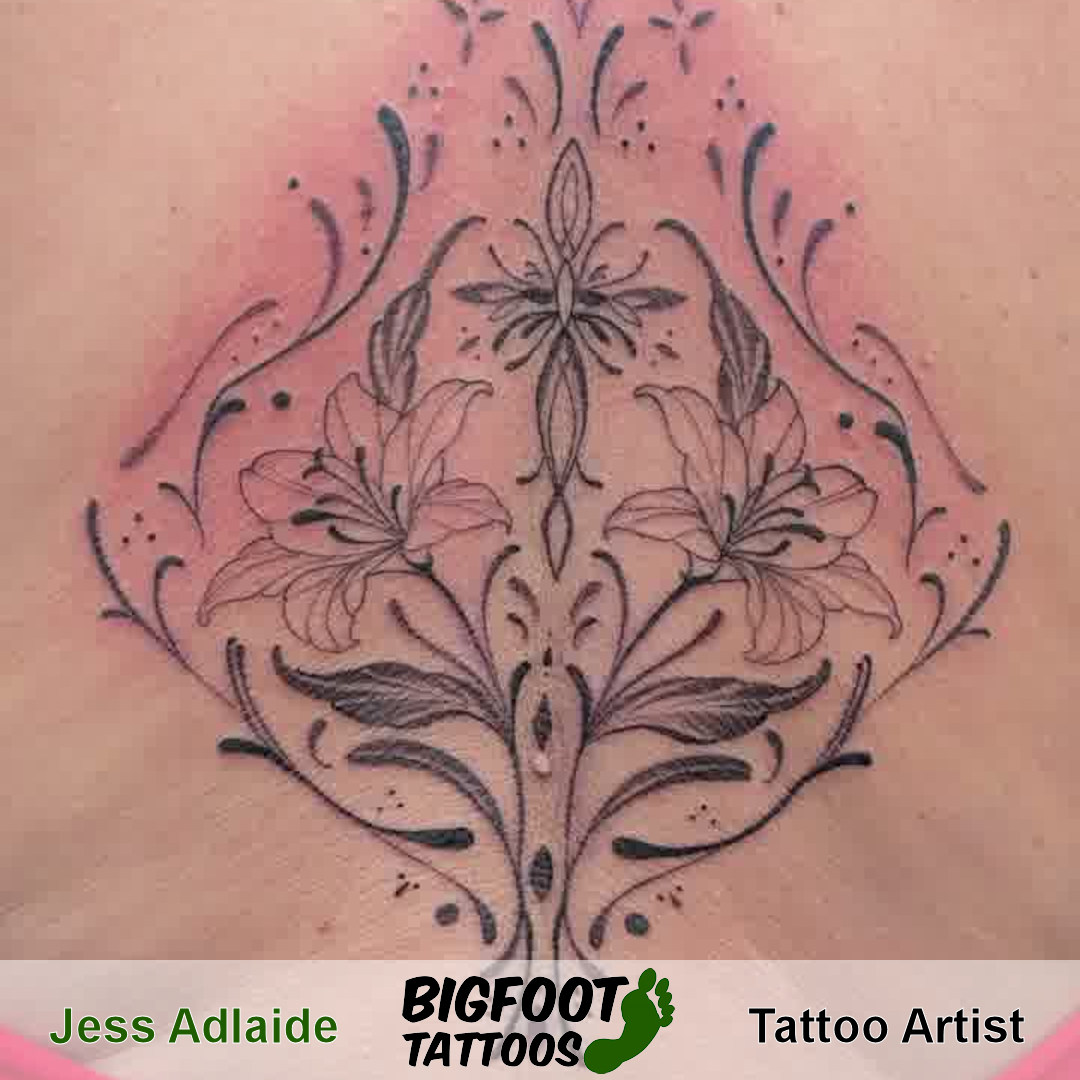 Ornamental Back Tattoo — Jess Adlaide