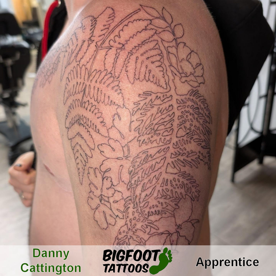 Pacific Northwest Foliage Tattoo — Danny Cattington