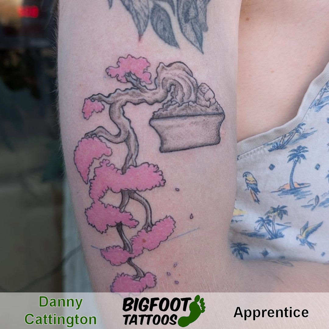Sakura Bonsai Tattoo — Danny Cattington