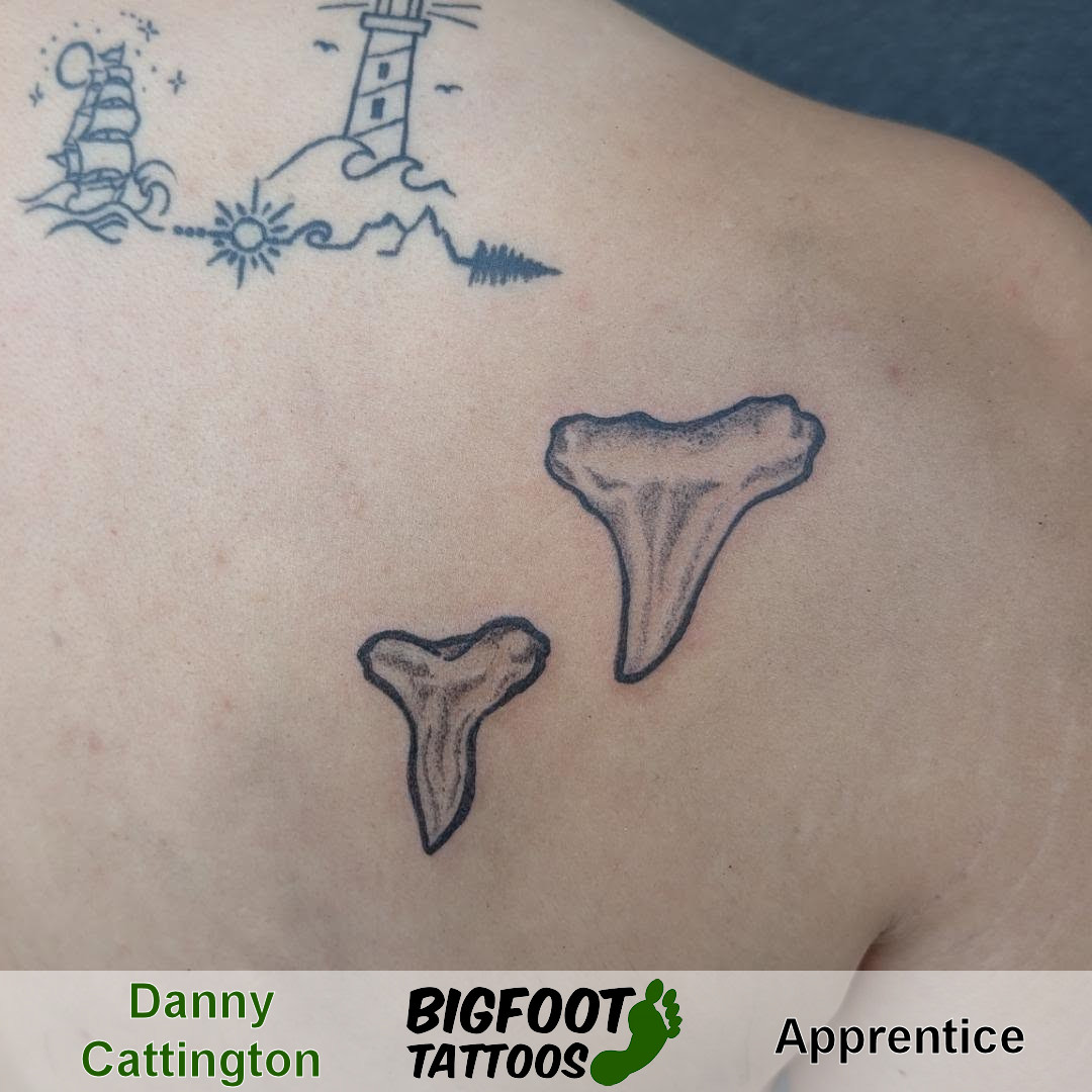 Shark Teeth Tattoo — Danny Cattington