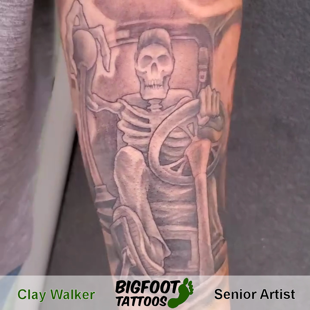 Skeletrucker Tattoo — Clay Walker