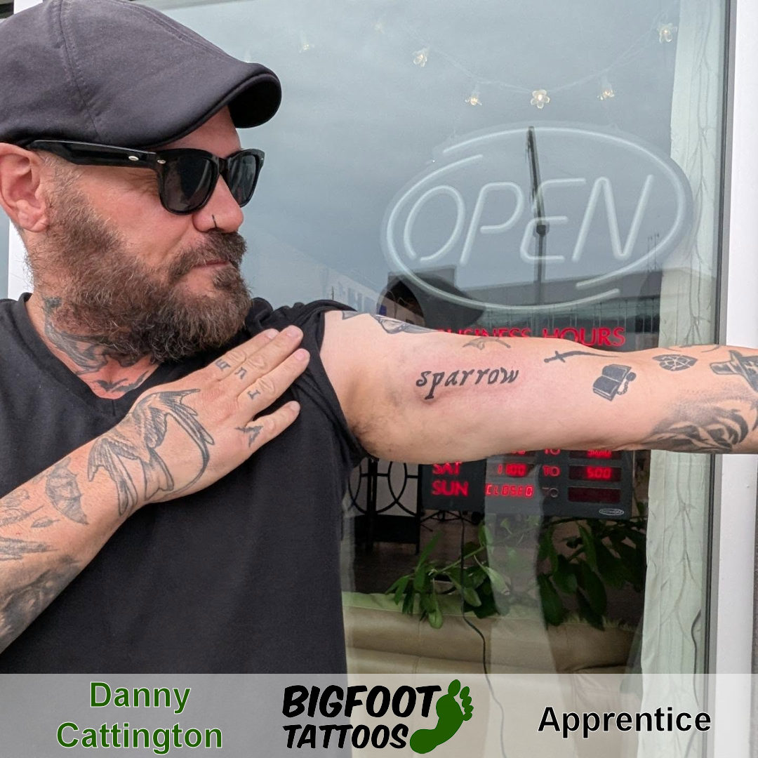 Text Tattoo — Danny Cattington