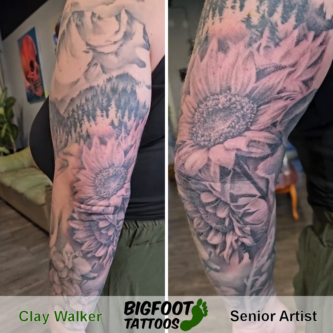 Sunflower Add On to Harp Mountain Sleeve — Clay Walker