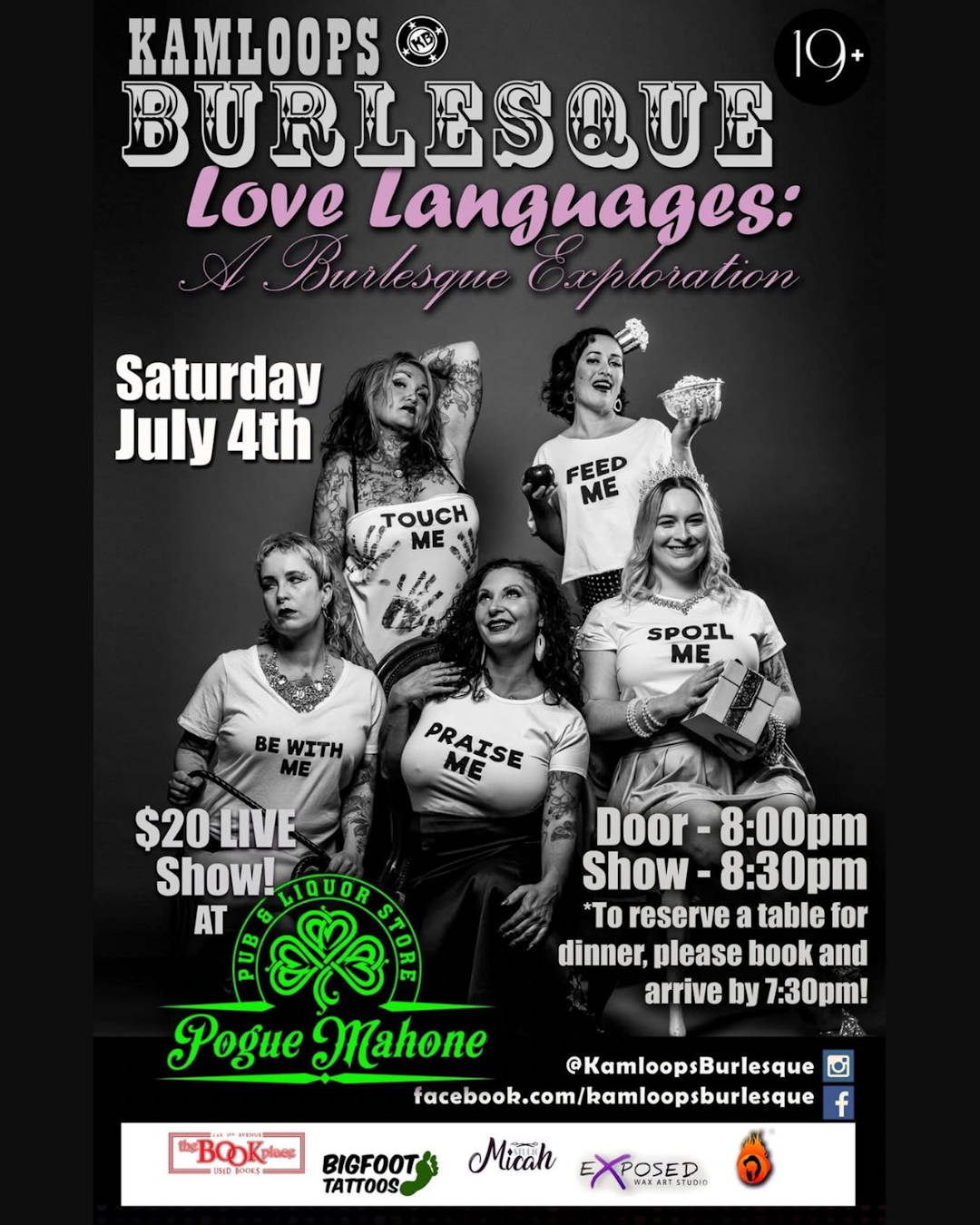 Love Languages: A Burlesque Exploration — Saturday, July 4