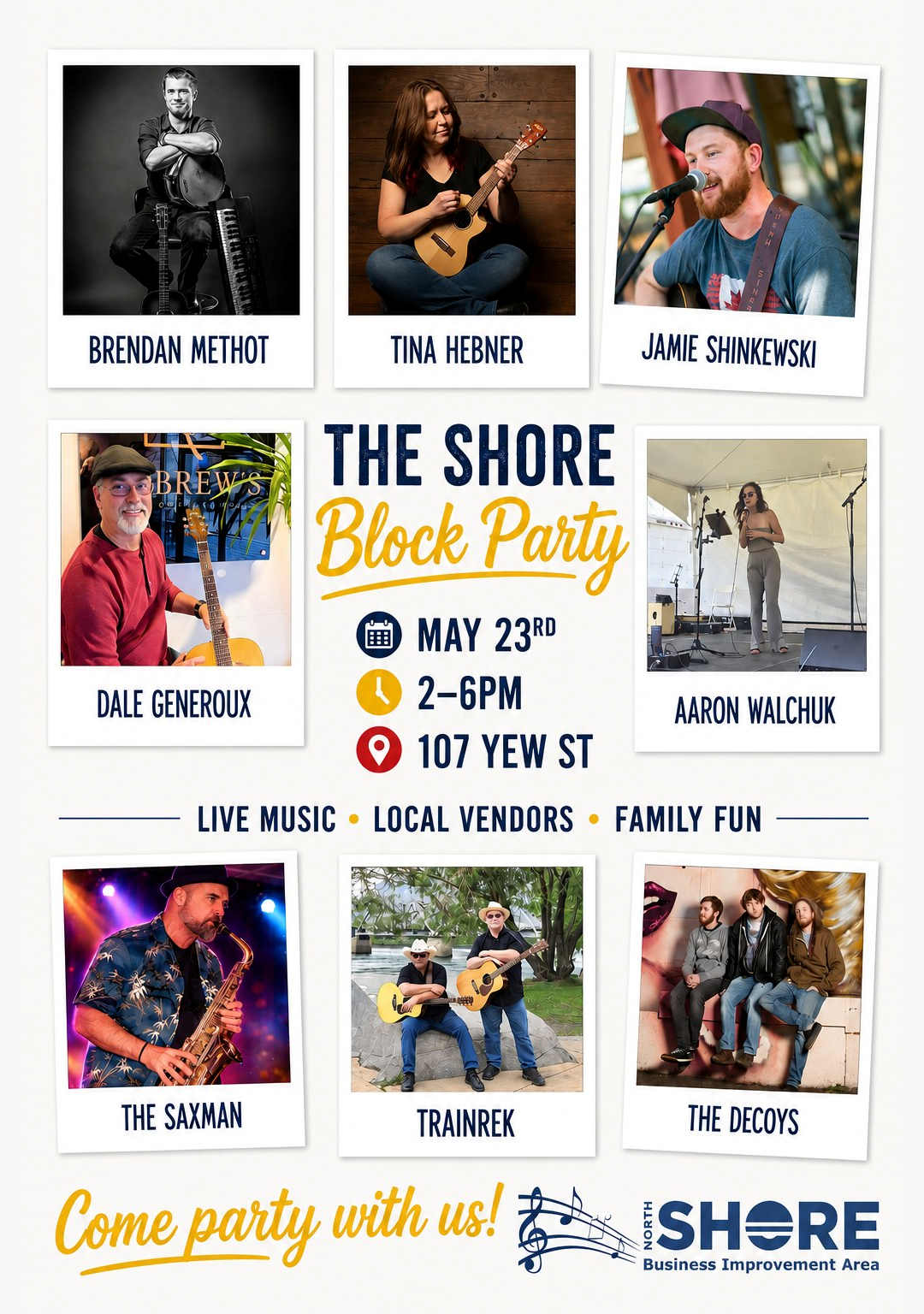 The Shore Block Party — Saturday May 23: 2–6pm
