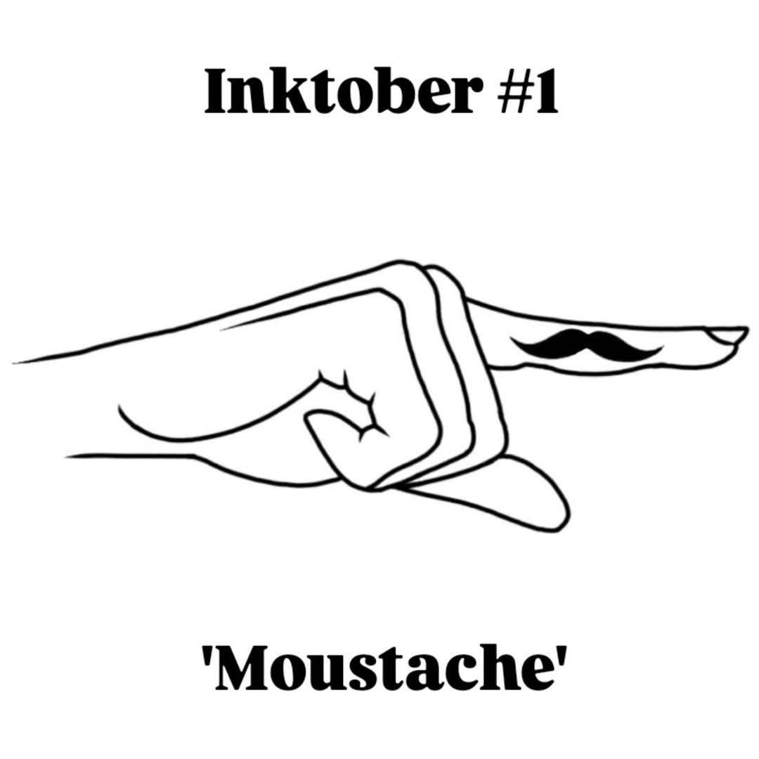 Moustache Inktober — Clay Walker